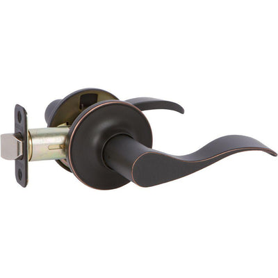 Callan Bennett Edged Oil Rubbed Bronze Hall/Closet Door Lever - Super Arbor