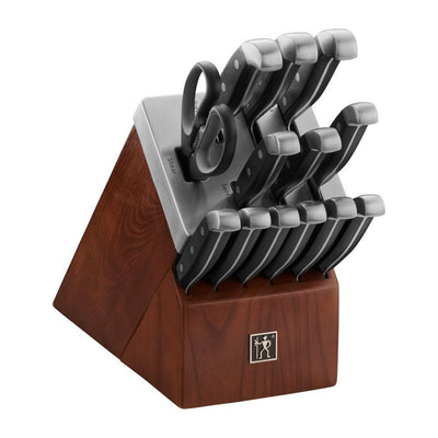 Solution 18-Piece Stainless Steel Knife Set with Block - Super Arbor