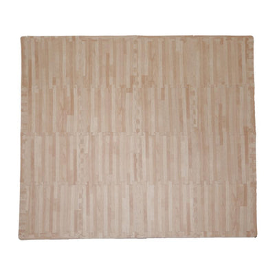 206996596 Soft EVA Foam Mat Flooring Tiles, Oak Wood Print, 16 PC, 12" x 12", 16 sq. ft. - Super Arbor