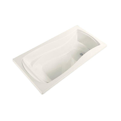 Mariposa 5 ft. Reversible Drain Drop-In Acrylic Bathtub in White - Super Arbor