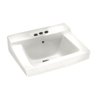 American Standard Declyn Wall-Mounted Bathroom Sink in White - Super Arbor