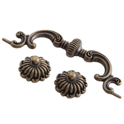 5-11/16 in. (145 mm) Center-to-Center Brass Traditional Pendant and Ring Pull - Super Arbor