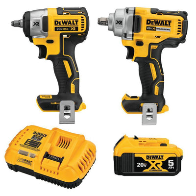 20-Volt MAX XR Lithium-Ion Cordless Automotive Combo Kit (2-Tool) with 1/2 in. Impact Wrench & 3/8 in. Impact Wrench - Super Arbor