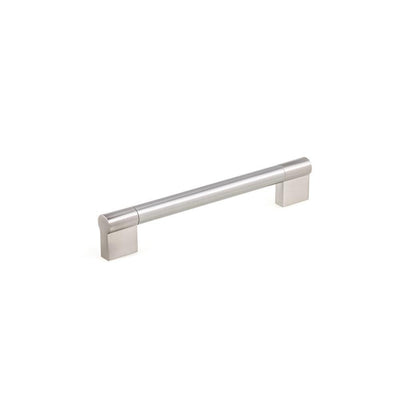 6-5/16 in. (160 mm) Center-to-Center Brushed Nickel Contemporary Drawer Pull - Super Arbor