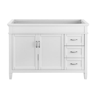 Ashburn 48 in. W x 21.75 in. D Vanity Cabinet in White - Super Arbor