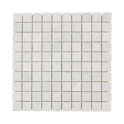 Jeffrey Court Carrara White 11.75 in. x 11.75 in. x 10 mm Honed Marble Mosaic Floor and Wall Tile - Super Arbor