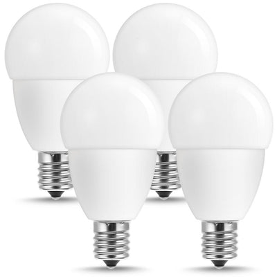 YANSUN 5-Watt, 50-Watt Equivalent G14 LED Light Bulb E17 Intermediate Base in Daylight White 5000K (4-Pack) - Super Arbor