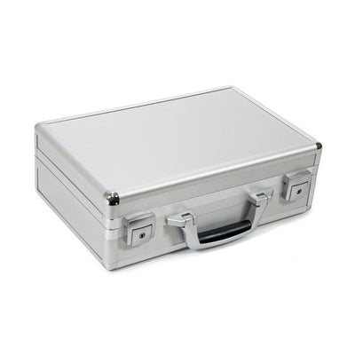 9.25 in. Smooth Aluminum Tool Case with Foam in Silver - Super Arbor