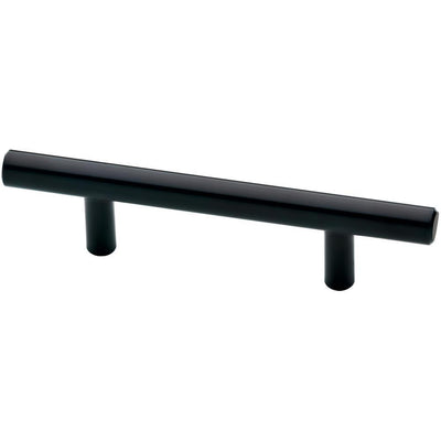 3 in. (76 mm) Flat Black Bar Drawer Pull (6-Pack) - Super Arbor