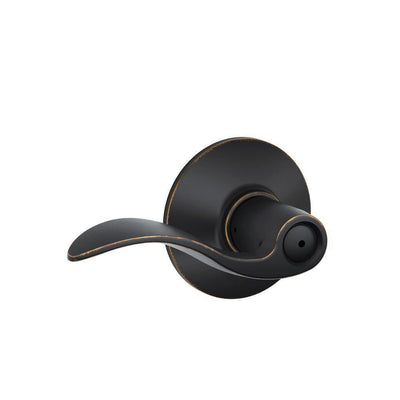 Accent Aged Bronze Privacy Bed/Bath Door Lever - Super Arbor