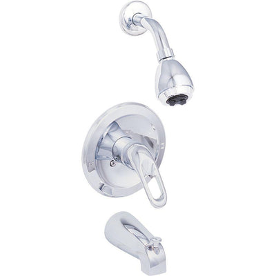 Traditional Collection Single-Handle Washerless 1-Spray Tub and Shower Faucet in Chrome (Valve Included) - Super Arbor