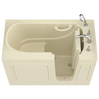 HD Series 26 in. x 53 in. Right Drain Quick Fill Walk-In Soaking Bathtub in Biscuit - Super Arbor