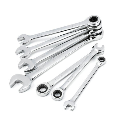 Ratcheting MM Combination Wrench Set (7-Piece) - Super Arbor