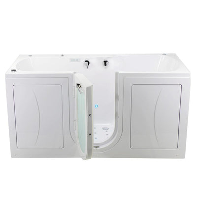 80 in. Big4Two Acrylic Walk-In Whirlpool, Air, Foot Massage Tub in White, Outward Swing Door, Dual Drain - Super Arbor
