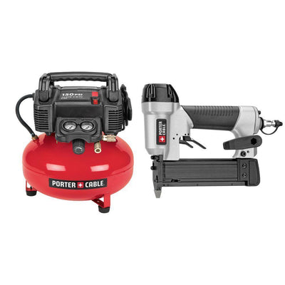 6 Gal. 150 PSI Portable Electric Air Compressor and Pin Nailer Combo Kit (2-Tool) - Super Arbor