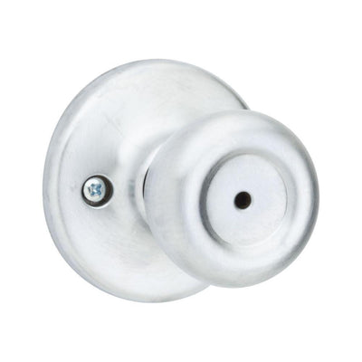 Tylo Satin Chrome Privacy Bed/Bath Door Knob - Super Arbor