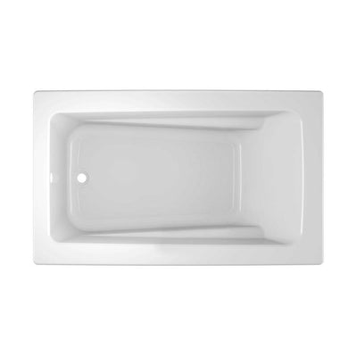 PROJECTA 60 in. x 36 in. Acrylic Drop-in Rectangular Soaking Bathtub in White - Super Arbor