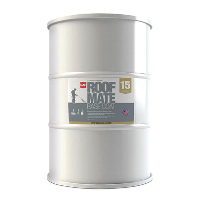 Roof Mate Base Coat 55 Gal. Light Gray Acrylic Reflective Elastomeric Roof Coating (15-Year Limited Warranty) - Super Arbor