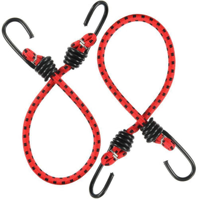 18 in. Bungee Cord with Coated Hooks (2 Pack) - Super Arbor