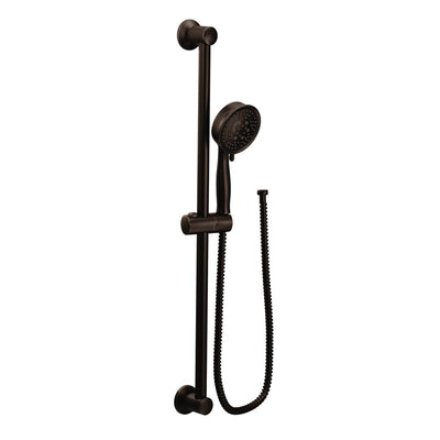 4-Spray Eco-Performance Handheld Hand Shower with Slide Bar in Oil Rubbed Bronze - Super Arbor