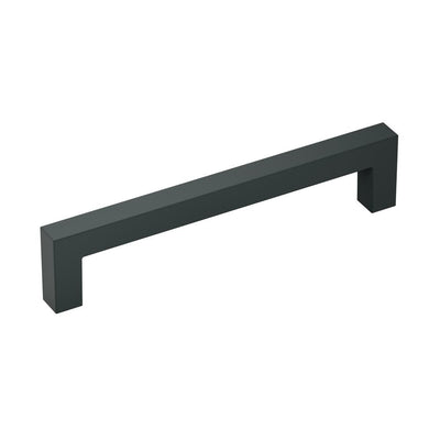 Monument 5-1/16 in (128 mm) Center-to-Center Matte Black Cabinet Drawer Pull - Super Arbor