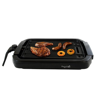 165 sq. in. Black Reversible Indoor Grill and Griddle - Super Arbor