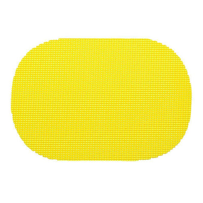 Fishnet Oval Placemat in Yellow (Set of 12) - Super Arbor