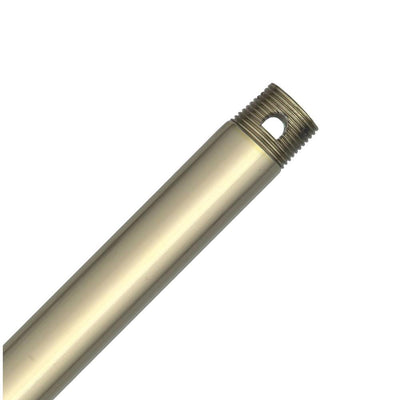 18 in. Bright Brass Extension Downrod for 10 ft. or 11 ft. ceilings - Super Arbor