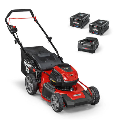 Snapper XD 82-Volt MAX Cordless Electric 19 in. Lawn Mower Kit with (2) 2.0 Batteries and (1) Rapid Charger