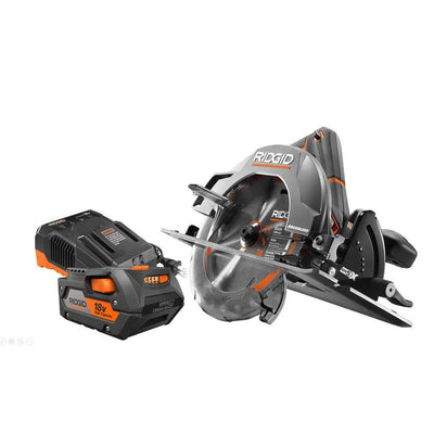 18-Volt Cordless Brushless 7-1/4 in. Circular Saw with 4.0 Ah Lithium-Ion Battery and Charger - Super Arbor