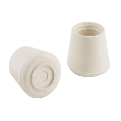 3/4 in. Off-White Rubber Leg Tips (4 per Pack) - Super Arbor