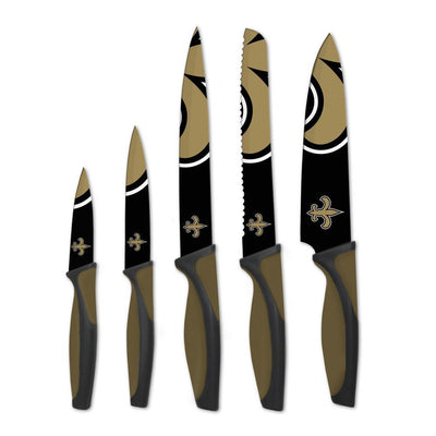 NFL New Orleans Saints 5-Piece Kitchen Knives - Super Arbor