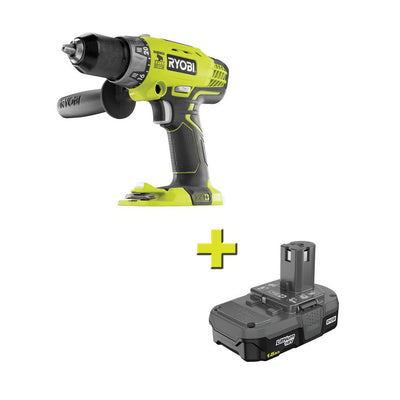 18-Volt ONE+ Cordless 1/2 in. Hammer Drill/Driver with 1.5 Ah Compact Lithium-Ion Battery