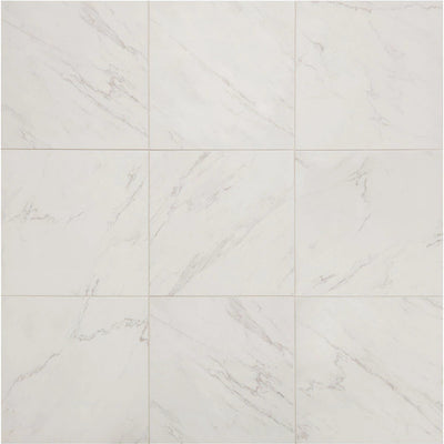LifeProof Carrara 18 in. x 18 in. Glazed Porcelain Floor and Wall Tile (17.6 sq. ft. / case)