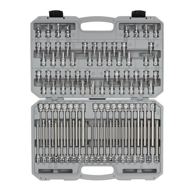 3/8 in. Drive Hex, Torx, Phillips, Slotted, Square Bit Socket Set (91-Piece) - Super Arbor