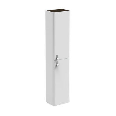 Concert Column 12 in. W x 9 in. D x 64 in. H Wall Mount Bathroom Column in Gloss White - Super Arbor