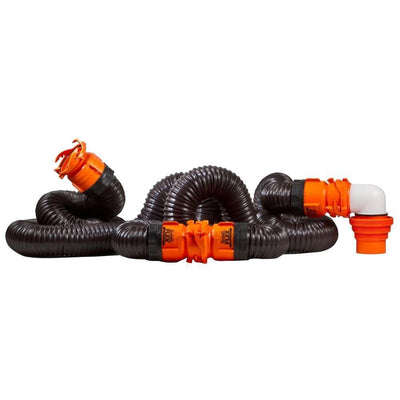 Camco RhinoFLEX 20 ft. Sewer Hose Kit with Swivel Fittings - Super Arbor
