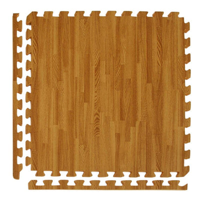 Greatmats Wood Grain Reversible Standard Wood/Tan 24 in. x 24 in. x 0.5 in. Foam Interlocking Floor Tile (Case of 25)
