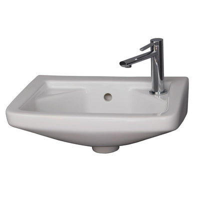 Barclay Products Mirna Wall-Hung Bathroom Sink in White - Super Arbor