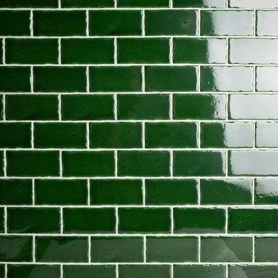 Merola Tile Novecento Verdin 2-1/2 in. x 5-1/8 in. Ceramic Subway Wall Tile (6.16 sq. ft. / case) - Super Arbor