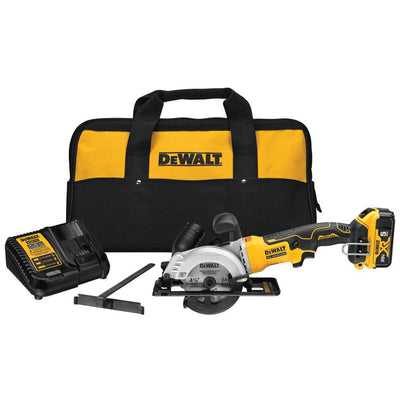 ATOMIC 20-Volt MAX Brushless 4-1/2 in. Cordless Circular Saw Kit with 5.0 Ahr Battery Pack, Charger and Bag - Super Arbor