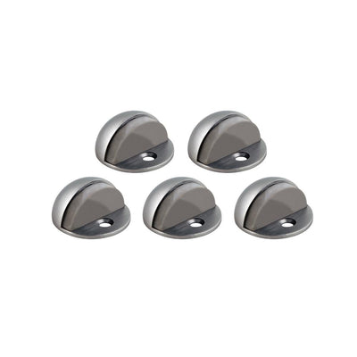 Satin Nickel Floor Mount Dome Door Stop Value Pack (5 per Pack) - Super Arbor