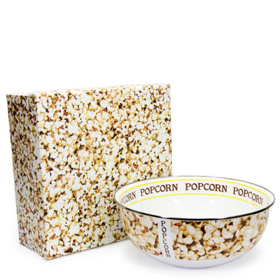 Popcorn 4.5 qt. Enamelware Popcorn Bowl with Gift Box - Super Arbor