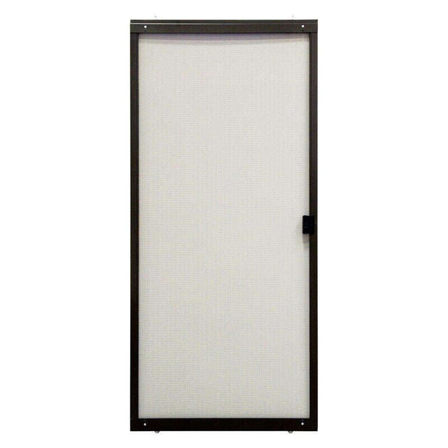 Precision 79 in. H X 48 in. W Breezeway Bronze Steel Adjustable Sliding Screen Door