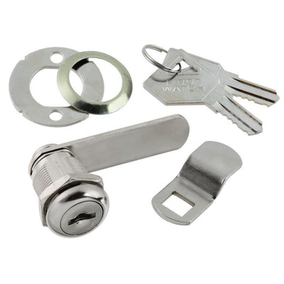 7/8 in. Chrome Cabinet and Drawer Utility Cam Lock - Super Arbor