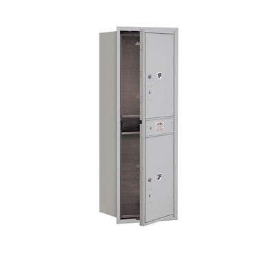 41 in. H x 16 3/4 in. W - Parcel Locker - 2 PL5's - Aluminum - Front Loading 4C Horizontal Mailbox - Super Arbor