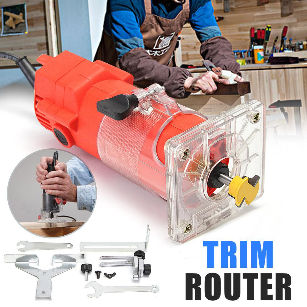 800W Compact Wood Router Tool, Portable Handheld Palm Router Woodworking,Electric Trimmer Wood Router with 15pcs Router Bits(3 PCS 800W Compact Wood Router Tool, Portable Handheld Palm Router Woodworking,Electric Trimmer Wood Router with 15pcs Router Bits(3 PCS