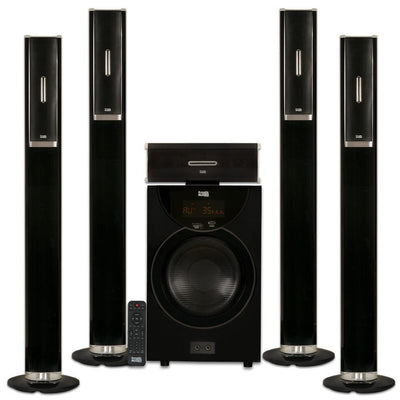 Tower 5.1 Bluetooth Home Speaker System with 8 in. Powered Sub - Super Arbor