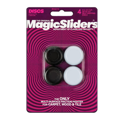 1-1/8 - 1-1/4 in. Grip Tip Round Magic Sliders (4-Pack) - Super Arbor