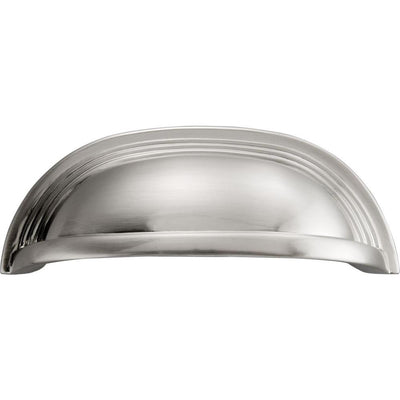 Deco 96 mm Center-to-Center Satin Nickel Cup Pull - Super Arbor